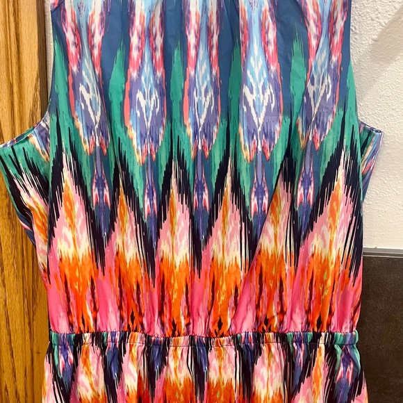 NWT Athleta Martinique Ikat Faux Wrap Day Dress Size Small - Picture 3 of 9